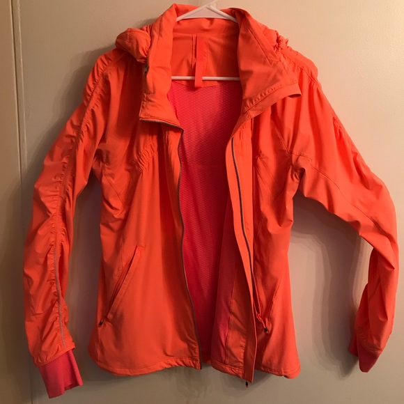 orange lululemon jacket